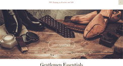 Desktop Screenshot of gentlemenessentials.com