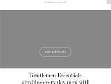 Tablet Screenshot of gentlemenessentials.com